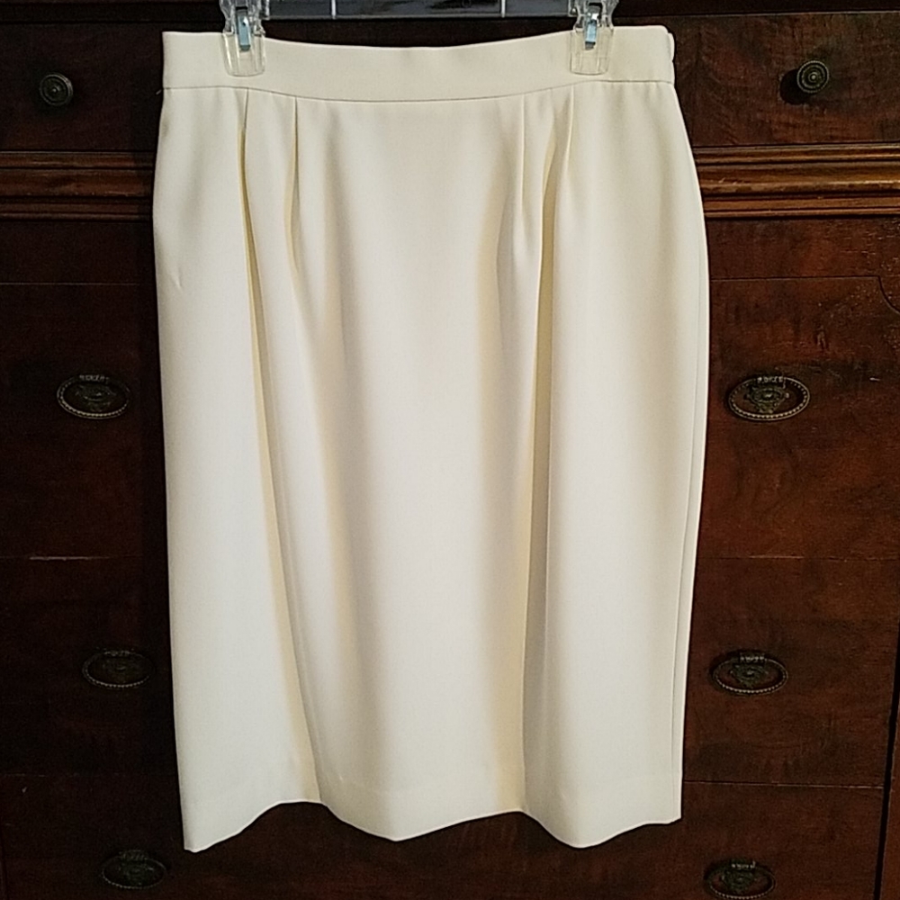 David Brooks ivory skirt
